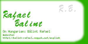 rafael balint business card