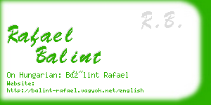 rafael balint business card